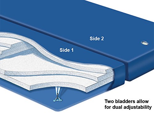 California King Dual Mid Fill Lumbar Support Waterbed Mattress with Liner and Fill&Drain Kit
