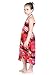 Girl Hawaiian Halter Dress in Red Sunset