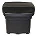 FCMP Outdoor - Outdoor Salt, Sand, and Storage Bin – Industrial Deck Box, Multi-purpose for Entranceways, Porch, Patio (SB140-BLK) Black (5 cu ft)