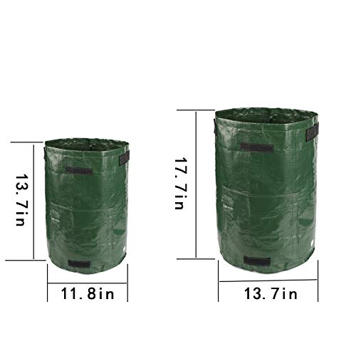 S-Mechanic Potato Grow Bags - 2 Pack 10 Gallon and 2 Pack 7 Gallon Garden Vegetables Planter Bags with Handles and Access Flap for Grow Vegetables - Vegetable Growing Bags Outdoor