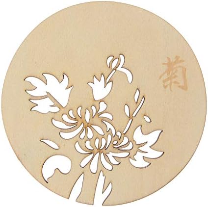 dfsdmlp Wood Hollow Round Table Mat Cup Coaster Pad Heat Insulation Home Decor