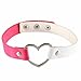 YEYULIN Heart PU Leather Punk Collar Choker Necklace Neck women Jewelry
