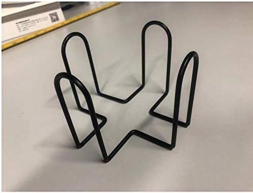 Metal Coaster Holder for Home Wrought Iron Shelf Decoration Set of 4, Black, Style 1 - Image 3