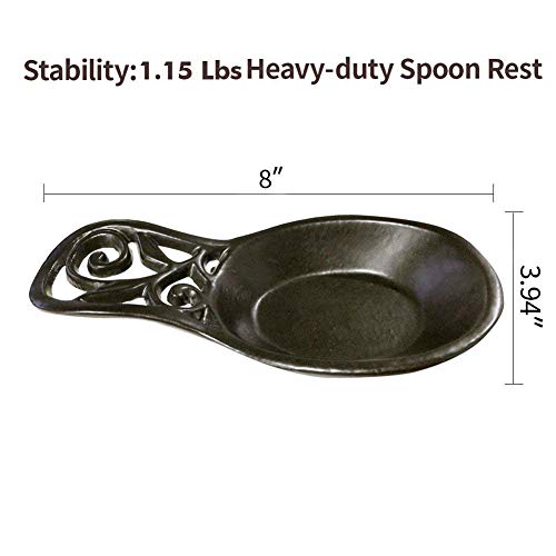 Spoon Rest Vintage Metal Kitchen Spoon Rest, Cast Iron for Cooking Home