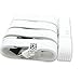 Five (5) Pack White 5 Foot Micro USB Data Charging Fast Rapid Cables for Samsung Galaxy S7 S6 Note 5 4 Compatible with Motorola LG HTC