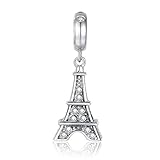 Paris Eiffel Charm Tower 925 Sterling Silver Bead Charm fits Pandora Bracelet