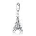 Paris Eiffel Charm Tower 925 Sterling Silver Bead Charm fits Pandora Bracelet