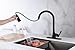 AguaStella AS98MB Matte Black Kitchen Sink Faucet with Pull Down Sprayer Single Handle with Deck Plate