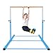 Safly Fun Gymmatsdirect Gymnastics Junior Training Bar - 4.2ft Wide 5ft Long 36-59in Height Adjustable Horizontal Kip Bar for Kids Home Practice