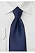 PUCCINI Bows-N-Ties Men's Necktie Solid Color Microfiber Satin Tie 3.25 Inches (Navy Blue)