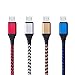 Android Charger 6FT, HUHUTA 4Pack Durable Nylon Braided USB 2.0 to Micro USB Cable High Charging Speed Cord Compatible Android, Samsung Galaxy S7 S6 Edge, Note 5 4, Motorola, Nexus, LG, PS4 and More