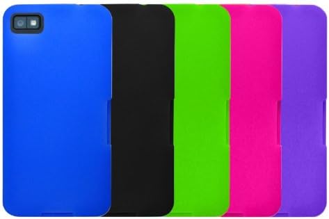 Pack of 5 Soft Silicone Skin Cases for Blackberry Z10 + Free Screen protector