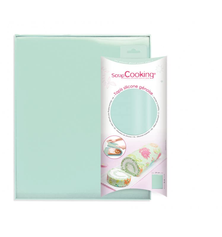 ScrapCooking 3175 Silicone Sponge Mat 27 x 36 cm, Green, 27 x 36 x 1 cm
