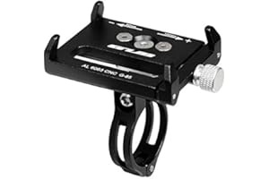 GUB G-85 Bike CNC Phone Holder 3.5-6.2 inch Phone Mount Support GPS Case Bicycle Motorcycle Handlebar Extender-Black