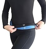 Fitness Running Belt Waist Pack - by Perdy Body Plus Bonus Light! Reversible Money Belt Fanny Pack for Phone, Money, Passport, Running, Hiking, Gym, Yoga, Travel