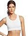 Champion Women's Infinity Shape Sports Bra, White, L