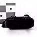 Sleepy Kitty Cat Cosmetic Bag Pencil Pouch Makeup Brush Case Travel Clutch Handbag Purse Cute Kawaii Fashion (Black)