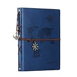 Scrapbook,SEEHAN Travel Leather Photo Album