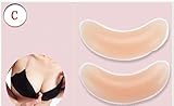 Silicone Shaping Inserts Breast Enlargement Enhancers Pads Bra Gel Push-up Chicken Cutlets Fake Boobs (Pair) (Type C: Enhance)