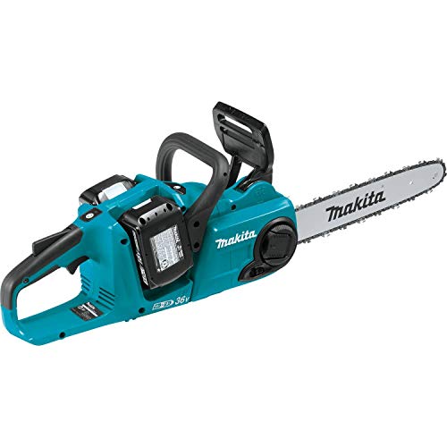 Makita XCU03PT1 18V X2 (36V) LXT Lithium-Ion Brushless Cordless 14" Chain Saw Kit with, 4 Batteries (5.0Ah) Makita XCU03PT1 18V X2 (36V) LXT Lithium-Ion Brushless Cordless 14" Chain Saw Kit with, 4 Batteries (5.0Ah)
