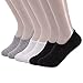 Women No Show Liner Socks Cotton Non Slip Casual Invisible Socks for Flats, Loafers(6 Pairs)