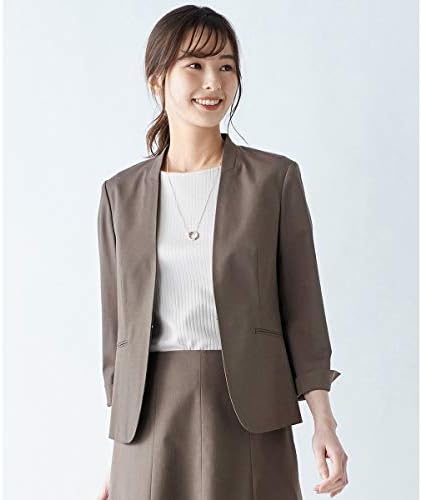 Amazon ジェイ プレス レディース L J Press Ladies L シワになりにくい コットンフィッティーシャーク ノーカラージャケット コート ジャケット 通販