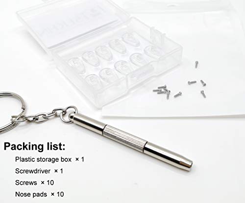 image for Eyeglass Nose Pads, PTSLKHN 15mm Soft Silicone Air Chamber Eyeglasses 