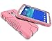 Hocase Galaxy Tab E Lite 7.0 (2016) Case, Rugged Heavy Duty Kids Proof Protective Case for Galaxy Tab E Lite 7.0 SM-T113NDWAXAR/SM-T113NYKAXAR - Light Pink/Grey
