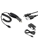 Samsung Focus i917 Combo Rapid Car Charger + Home Wall Charger + USB Data Charge Sync Cable for Samsung Focus i917