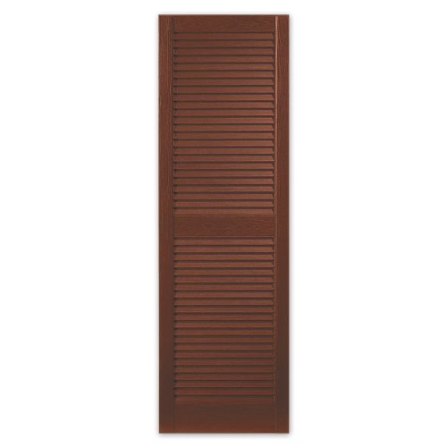 Mastic CLV158038 15" x 80" Red Louvered Vinyl Mastic CLV158038 15" x 80" Red Louvered Vinyl