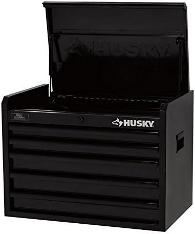 26 in. All Black 5-Drawer Tool Chest