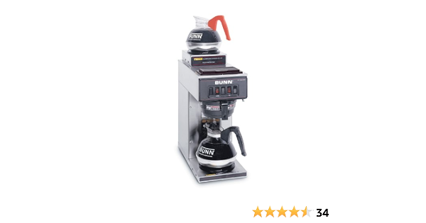 Amazon.com: Bunn 13300.0002 vp17 – 2Ss pourover Brewer de café con dos  calentadores, acero inoxidable por Bunn Comercial : Industrial y Científico
