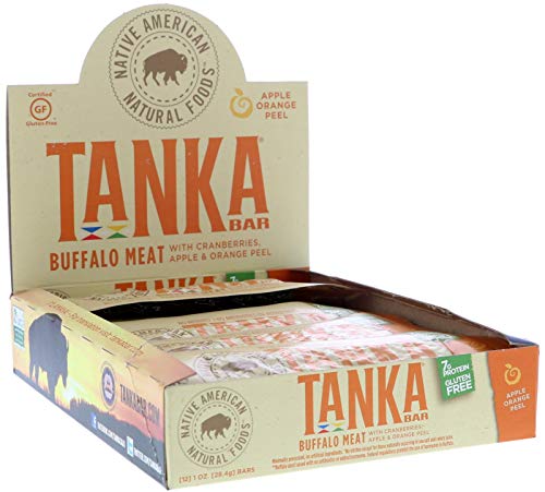 Bison Pemmican Meat Bars with Buffalo & Cranberries by Tanka, Gluten Free, Beef Jerky Alternative, Apple Orange Peel, 1 Oz, Pack of 12 - Thumbnail 4