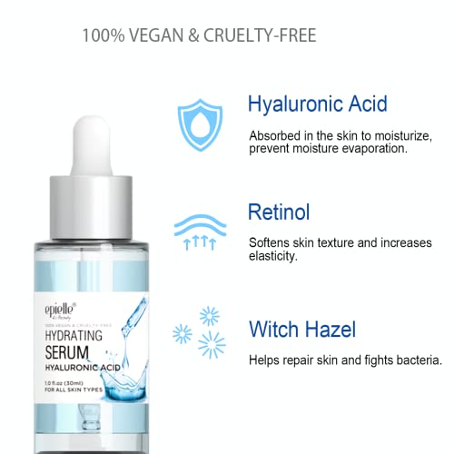 epielle Hydrating Hyaluronic Acid Serum epielle Vitamin C Serum For