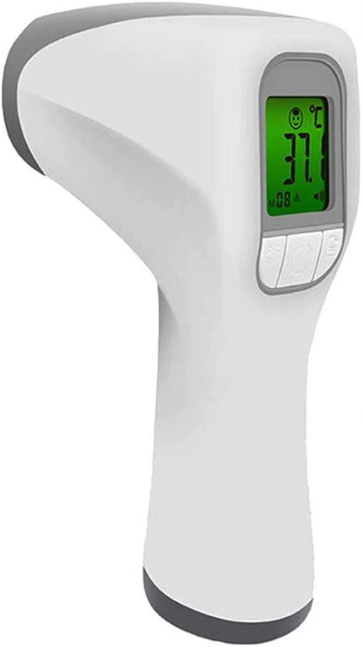 TQMB Forehead Thermometer with Alarm Non-Contact Digital Thermometer Easy Operation,High Temperature Warning,3 Backlight Mode for Human Body, Food, Indoor Temperature