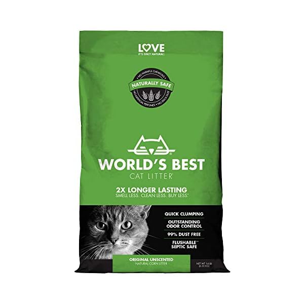 Worlds-Best-Cat-Litter-14lb-635kg-Original-Unscented Worlds Best Cat Litter 14lb (6.35kg) Original Unscented