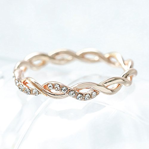 Barogirl Twist Ring Engagement Ring for Women Women's Rings for Lovers YR905(10)