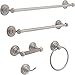 Delta Faucet Greenwich Pedestal Toilet Paper Holder Stand, SpotShield Brushed Nickel, Bathroom Accessories, 138293