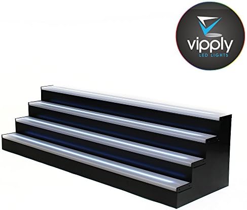 4 Step Liquor Bottle Tier | LED Shelf Tier | Bottle Display | Bar Shelves (8ft)