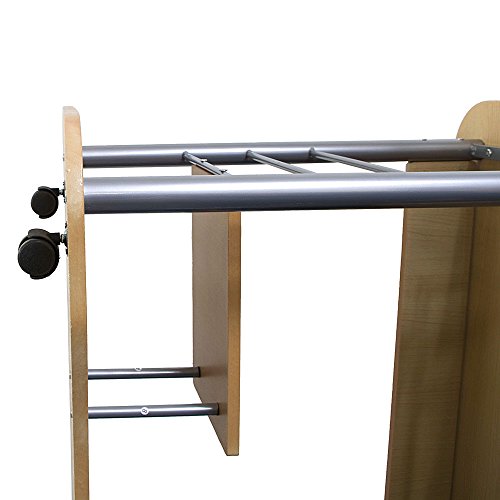 Rolling Computer Desk Laptop PC Table Workstation Study Home Office Furniture - Thumbnail 7