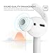 AhaStyle 2 Pairs AirPods Ear Hooks Cover Earbuds Tips Accessories [Added Storage Pouch] Compatible with Apple AirPods 2 and 1 or EarPods
