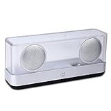 Home/Outdoor Audio Bluetooth Speaker, Dual 10 Watts Enhanced Stereo Speaker, High Fidelity Sound Quality, Loud Sound and Deep Bass, Elegant and Transparent Design, Portable and Wireless Speaker, Black