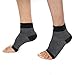 Bcurb Plantar Fasciitis Compression Socks (1 Pair) & 1 Green Hard Spiky Massage Ball, Foot Heel Arch Ankle Support Reduce Swelling Joint Pain Injury Recovery (Black Sleeve, Large/X-Large)