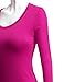 Doublju Fitted Round Neck T-Shirt Top (Plus size available)