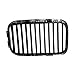 CarPartsDepot Front Grille Left (Drvier Side) Chrome Shell With Black Insert Grill Compatible With 1992-1996 BMW E36 3-SERIES 320i 318i 325is 325i 318is 328i M3 328is 51138122237 BM1200113