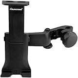 i-SUPERSIM Adjustable Universal Car Headrest Mount Holder with 360 Degrees Rotation for Cell Phones, Smart phones, PDA, GPS, Tablets-Black