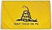 High Supply Gadsden Flag 3x5 Foot Don't Tread On Me Flag, Polyester, Rattlesnake Banner with Grommets