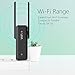 USB WiFi Range Extender, WLAN Repeater 300Mbps 802.11n Wireless Repeater, WiFi Signal Booster with Dual Antennas, State Indicator - Easily Set Up