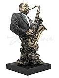 Artistic Saxophone Player Statue Sculpture - Jazz Band Collection