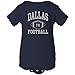 Dallas Classic Football Arch - American Football Team Sports Infant Creeper - Newborn - Navy